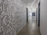 Interior Design with Artistic Mural in Los Angeles