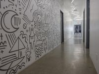 Interior Design with Artistic Mural in Los Angeles