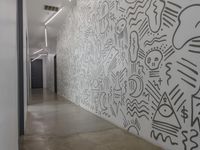 Interior Design with Artistic Mural in Los Angeles