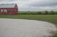 Iowa Agricultural Land with Dirt Road and Fields - 004