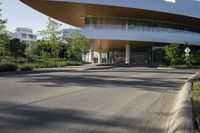 Iowa City Urban Business District with Clear Sky