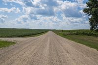 Iowa Rural Landscape with Dirt Road