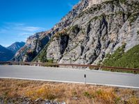 Road through the Italian Countryside: A Mountain Landscape