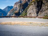 Road through the Italian Countryside: A Mountain Landscape