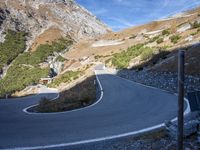Italian Highland: A Road with Views of the Mountain Range