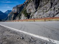 Italian Mountain Road Landscape View 001