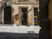 Italian Village in Tuscany with Yellow Facades 001