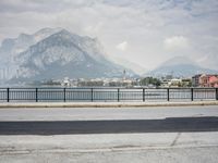 Overlooking a Coastal City in Italy by the Sea