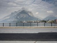 Overlooking a Coastal City in Italy by the Sea