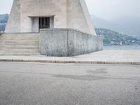 Italy: Mountain Road, Lake, Clouds - 001