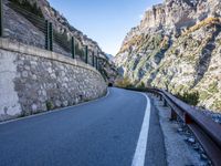 Italy Mountain Road Scenic View 003