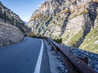 Italy Mountain Road Scenic View 005