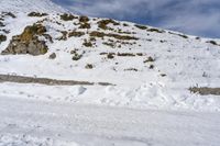 Italy Mountain Road in Snowy Highlands Landscape