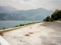 Italy Scenic Road Lake Mountains View 004
