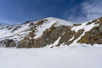 the snowy landscape has been taken on some slopes for hikers and snow skiers