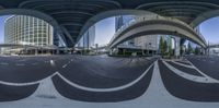 a large intersection that looks so large under the bridge and has several curves across it