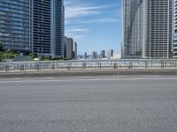 Japan's Modern Architecture: Urban Bridge and Skyline