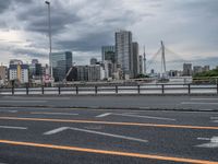 Japan's Tokyo: Bridge Overlooking the Grey Skyline