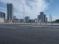 Japan's Tokyo Urban Skyline with Armco Barrier