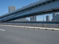 Japan's Urban City under Clear Sky with Bridge