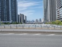 Japan's Urban Structures: Bridge and Skyline Views