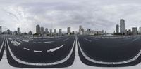 a photo of road markings that appear to be empty roads in the city of sydney