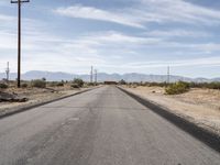 Los Angeles Desert Road Under Clear Skies