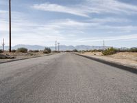 Los Angeles Desert Road Under Clear Skies