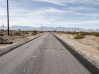 Los Angeles Desert Road Under Clear Skies