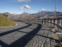 Landscape of Highland Road in Austria