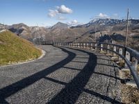 Landscape of Highland Road in Austria