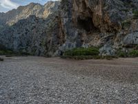 Landscape in Majorca, Spain: Featuring a Rock Wall