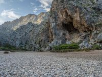 Landscape in Majorca, Spain: Featuring a Rock Wall