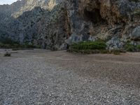 Landscape in Majorca, Spain: Featuring a Rock Wall