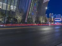 Neon Night in Las Vegas: Skyscrapers Illuminate the Cityscape