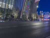 Neon Night in Las Vegas: Skyscrapers Illuminate the Cityscape