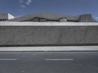 Limestone Wall in Tenerife: A Concrete Road