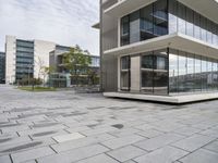 the courtyard is clean and ready to use for business purposes on the city street side