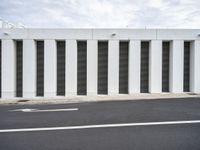 Lisbon's Business District: Asphalt Driveway Leading to Modern Architecture