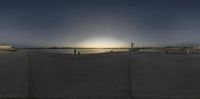 three different images of the same person standing on a skateboard at sunset by the beach