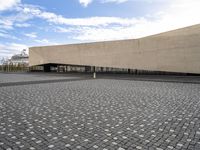 Lisbon's Cobblestone Road Architectural Facade 002