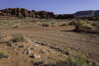 the barren area is very scenic and there is no sand or gravel, including rocks