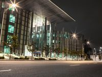 Long Beach Cityscape: A Night View of a Modern Building