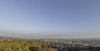 Los Angeles Aerial View: Clear Sky and Urban Cityscape