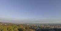 Los Angeles Aerial View: Clear Sky and Urban Cityscape