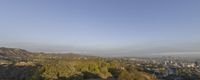 Los Angeles: Aerial View Overlooks Mountains