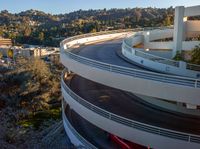 Los Angeles Aerial View of a Parking Garage