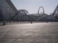 Los Angeles Amusement Park Monochrome View 001