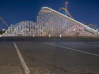 Los Angeles Amusement Park at Night