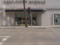 the entrance to the sas fish avenue is empty and empty from vehicles driving on the street